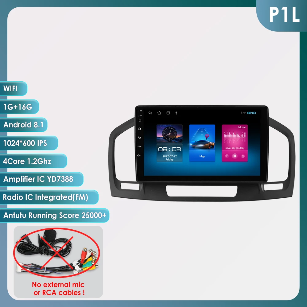 Android 14 Autoradio Voor Buick Regal Opel Insignia 2009-2017 Auto Multimedia GPS Carplay 4G DSP BT 360 Camera Door Snapdragon 6115
