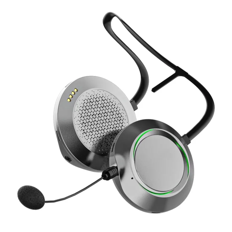 Full Duplex Wireless Ski Helmet Intercom, 4-Way Bluetooth Headset for Snow Sports with 700m Range