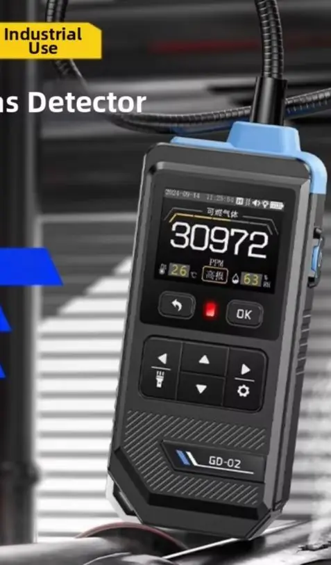 

For FNIRSI GD-02 Gas Leak Detector 50000PPM Sound Light Alarm Combustible Natural Methane LPG/Leak Detectio Gas Detector