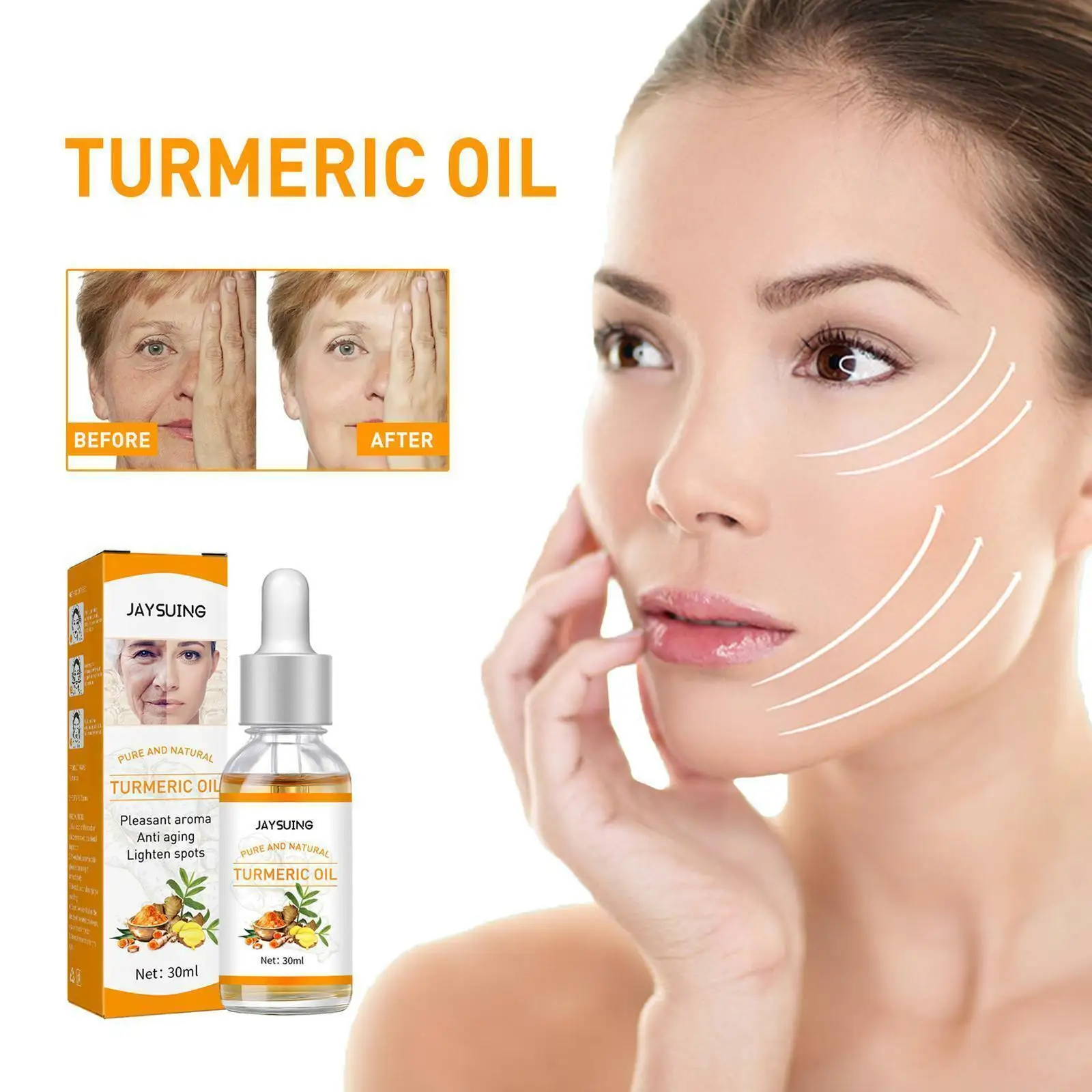 

Turmeric Oil Skin Acne Clear Skin Dark Spot Corrector Serum Whiten Face