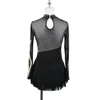 ZAGITOVA Eiskunstlaufkleid Damen Mädchen Eislaufröcke Gymnastik Wettbewerb Strass Mesh Rock 2