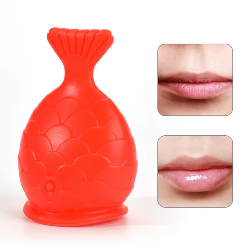 Women Sexy Full Lip Plumper Enhancer Lips Silicone Shape Tools Natural Fish Plump Labium Mouth Thicken Pout Tool