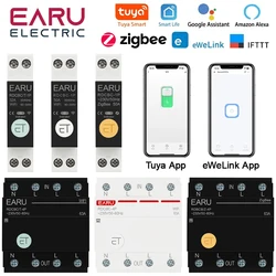 3P+N WIFI Rail Type AC Intelligent Air Circuit Breaker Mobile Phone APP Wireless Remote Control Circuit Power Off Control Switch