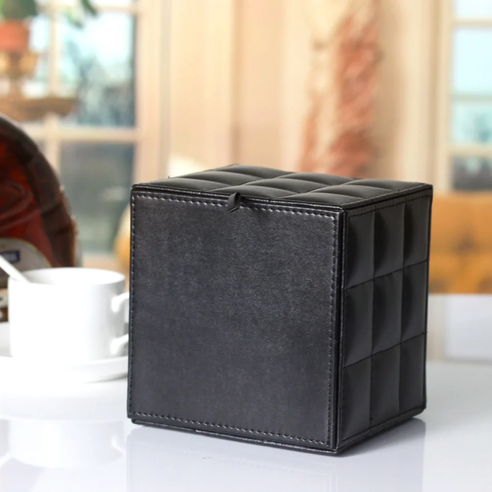 

Sturdy Tissue Box Paper Holder for Home Office Automotive Bamboo Style Napkin Storage Container Towel Box