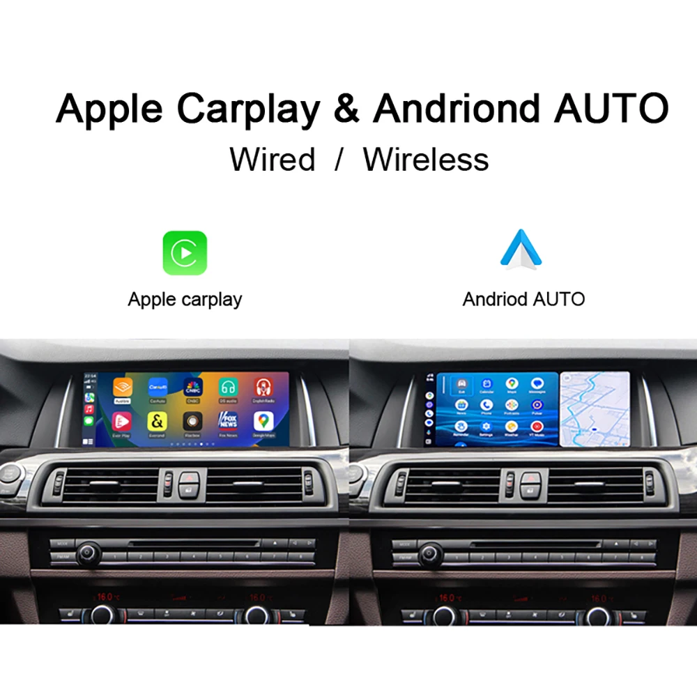 10.25'' Wireless CarPlay Touch Screen Stereo Radio For BMW X3/X4 F25/F26 F10 Dashboard Display Android Auto