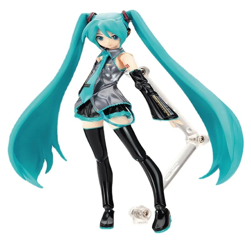 Figura De Acción Miku De 15/17 Cm – Estatua Articulada Con Accesorios Intercambiables. Inspirada En El Anime, Ideal Para Coleccionistas Y Decoración De Escritorio. Regalo Perfecto Para Fans De Hatsune Miku.
