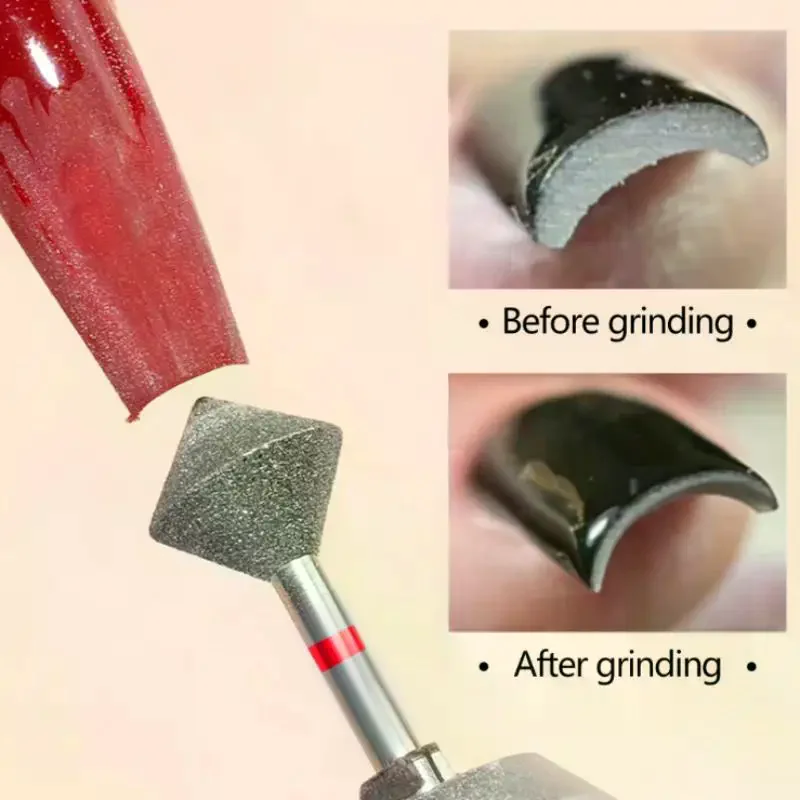 Nail Drill Grinding Bit Files Rhombus Shape Nail Polish Removal Professional Dead Skin Manicure Tools Pedicure Tool #2