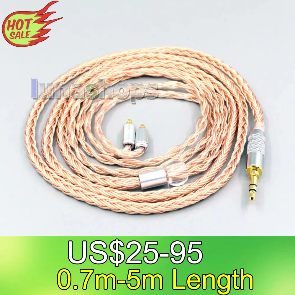 

LN006725 2.5mm 3.5mm XLR Balanced 16 Core 99% 7N OCC Earphone Cable For Sennheiser IE400 IE500 Pro