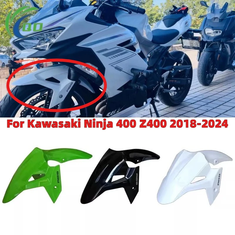 

Fit For Kawasaki Ninja 400 Z400 2018 2019 2020 2021 2022 2023 2024 Motorcycle Front Fender Mudguard Tire Splash Mud Guard Z-400