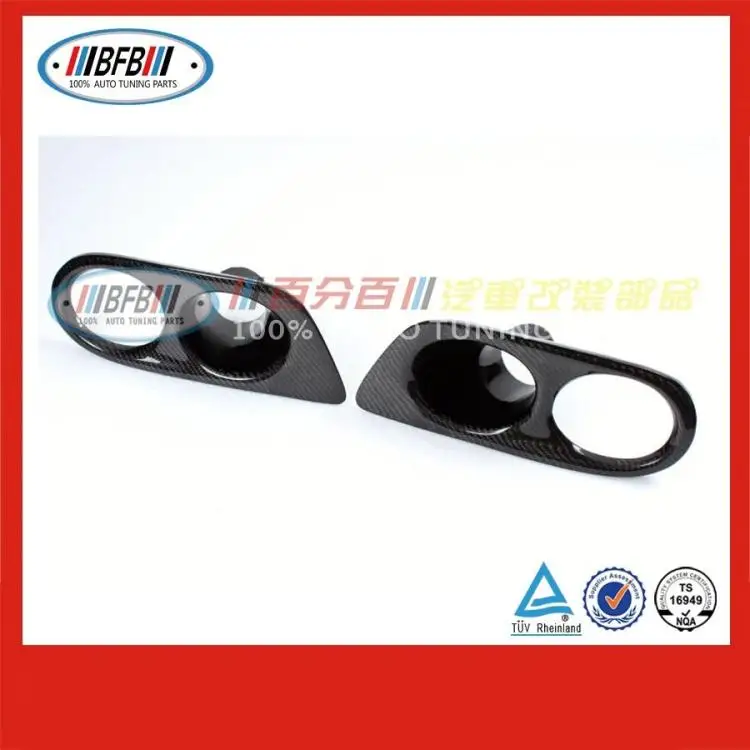 Fit for  BMW E46 original M3 car BMW M3 carbon fiber fog lampshade front surround lampshade E46 fog lamp frame