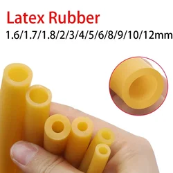 2M Nature Latex Rubber Hoses 1.6 1.7 1.8 2 3 4 5 6~12mm ID x OD High Resilient Elastic Surgical Medical Tube Slingshot Catapult
