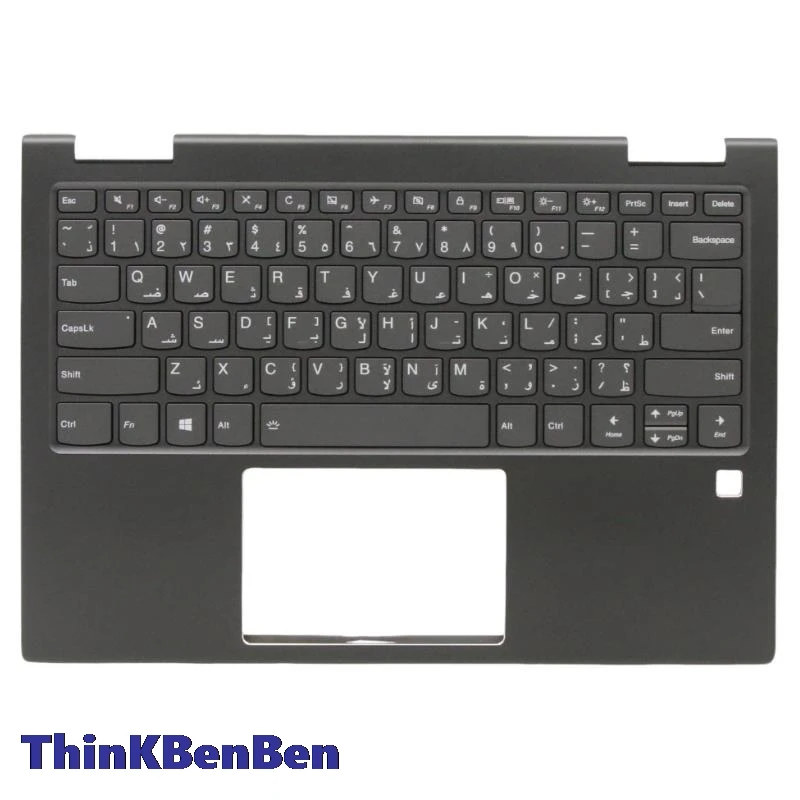 

ARA Arabic Iron Gray Keyboard Upper Case Palmrest Shell Cover For Lenovo Ideapad Yoga 730 13 13IKB 13IWL 5CB0Q95869