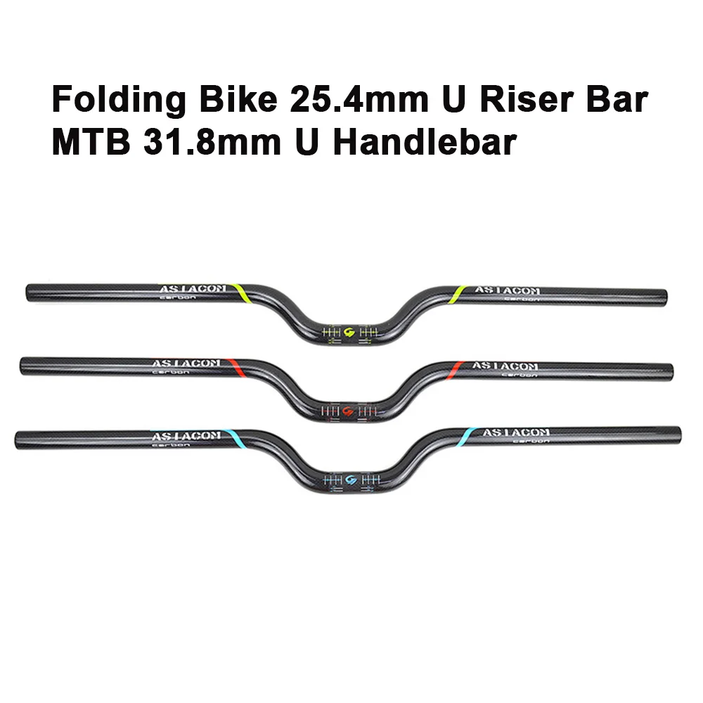 U-Shaped Handlebar for Folding Bike 25.4mm Riser Bar 31.8mm U Bar MTB Cycling Aluminum Alloy Adjustable Handle Bars