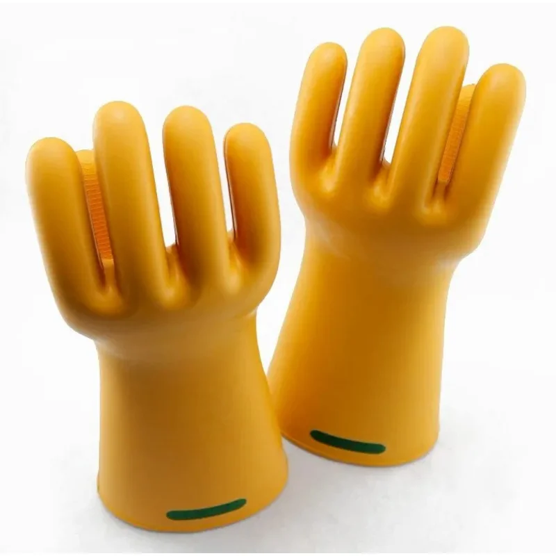 

35KV High Voltage A.C Insulating Work Gloves 35 KV Safety Glove Natural Rubber Electrical Insulation Gloves