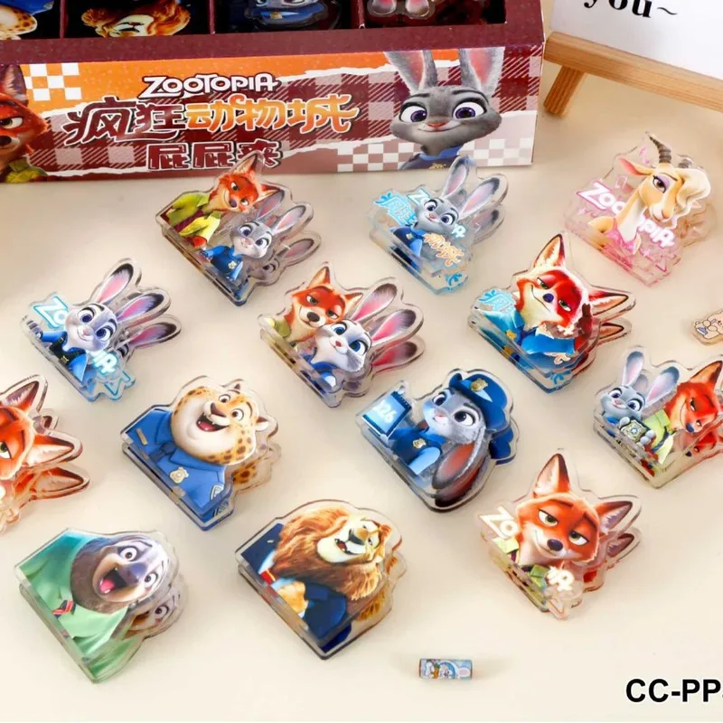 

48 шт., аниме Zootopia, pp клип, милый DIY зажим для справочника, студенческий мультфильм, тестовый скрепка для бумаг, запечатывание закусок, канцелярские принадлежности, подарок, оптовая продажа