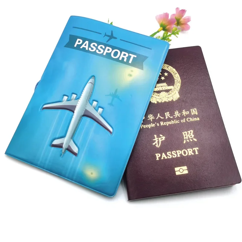 Couverture de passeport de voyage pour hommes et femmes, étiquette de bagage, porte-carte d\'adresse d\'identité, accessoires de tourisme portables