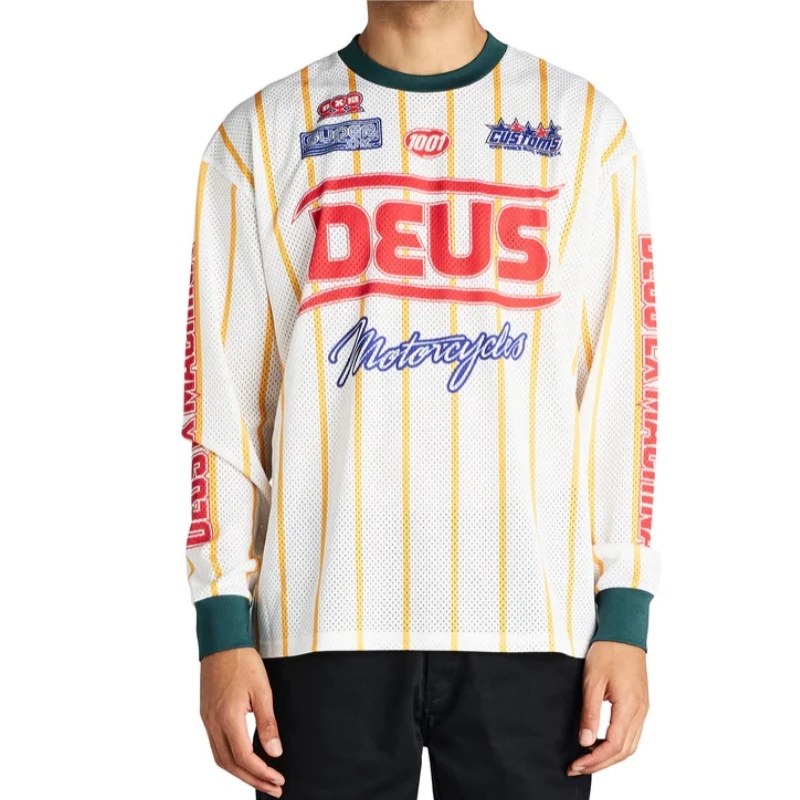 2025 جديد DEUS EX MACHINA الرجال الإنحدار الفانيلة دراجة هوائية جبلية قمصان الطرق الوعرة DH دراجة نارية جيرسي موتوكروس ملابس رياضية #4