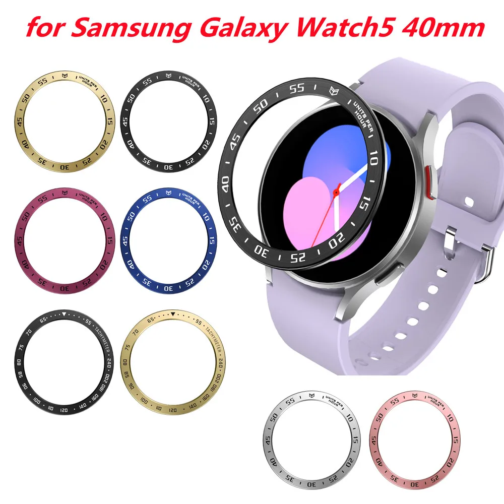 الحافة الدائري ل سامسونج غالاكسي ساعة 5 40 مللي متر اكسسوارات مكافحة سقوط حامي حافظة ساعة واقية اكسسوارات لوازم