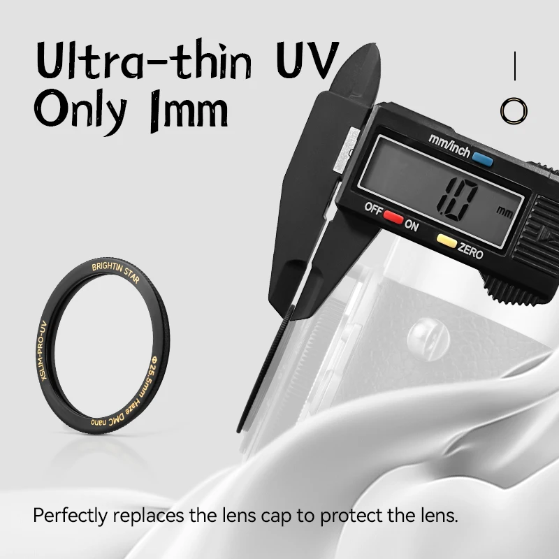 Brightin Star 25.5mm UV UVP Protection Lens Filter-Specialized for 28mm F2.8 Leica M-Mount Lens