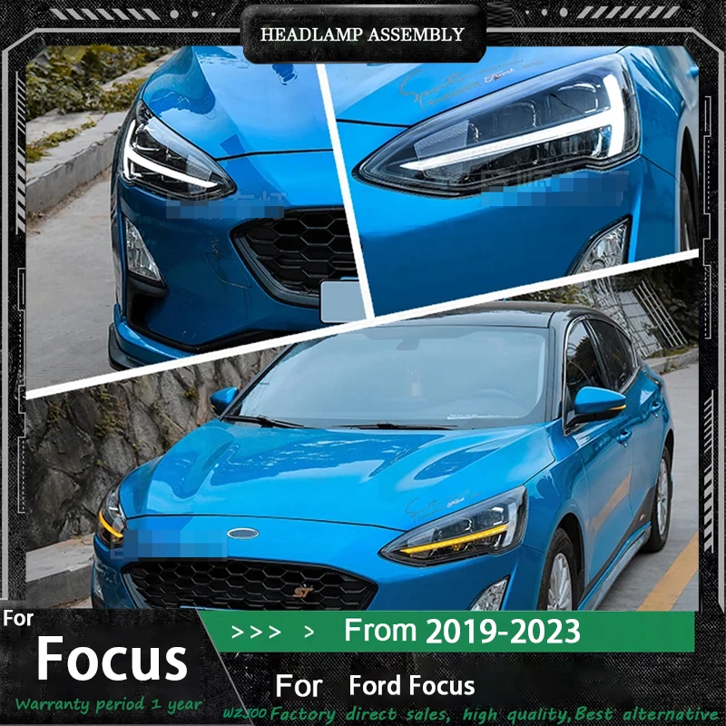 LED Head Lamp for Ford Focus 2019-2025 LED Headlight Focus Headlights DRL DynamicTurn Signal High Beam Angel Eye Projector Lens