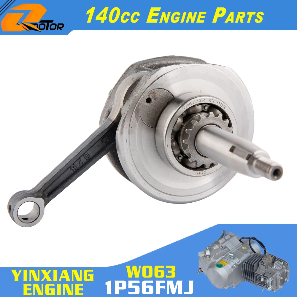 YX140 Engine Crankshaft For 56mm Bore YX140 YinXiang 140cc 1P56FMJ Horizontal Engine Dirt Pit Bike Atv Quad Parts