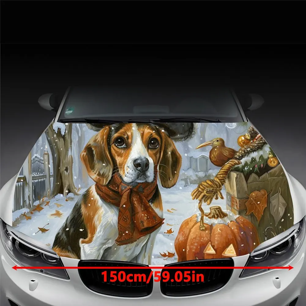 Witch’s Beagle Halloween Car Sticker This mysterious Halloween car sticker depicts a witch’s Beagle, complete with a pointed ha