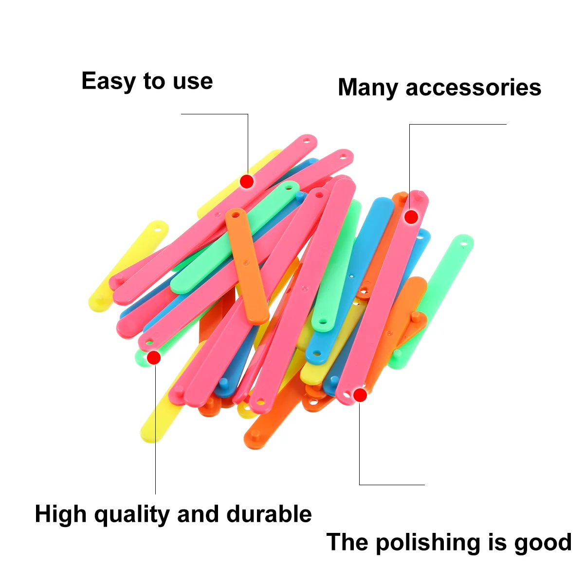 50 Pcs Splicing Strip Early Education Math Toy Shape Kids Mathematics Teaching AIDS Plastic Child