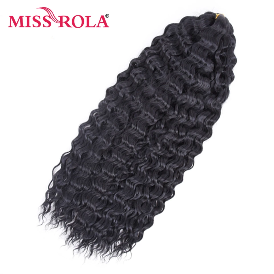 FRÄULEIN ROLA Synthetische Weiche 30 Inch Lange Wasser Welle Häkeln Haar Göttin Flechten Haar Natürliche Wellenförmige Ombre Blonde Haar Extensions – Detail 1
