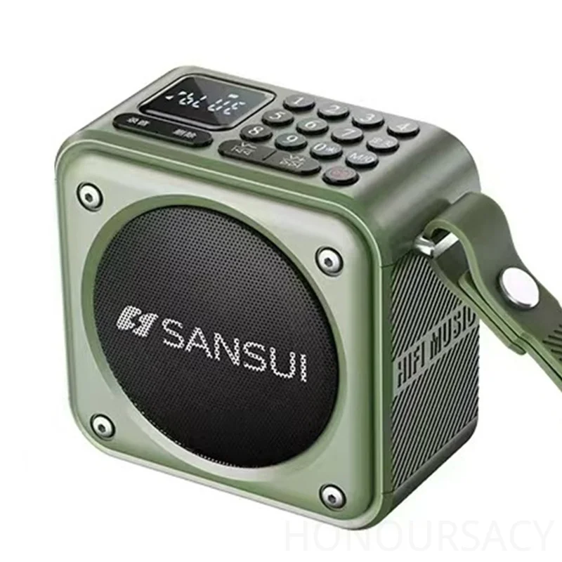 

Sansui U3 Портативная мини FM-радиостанция 1200 мАч Перезаряжаемая MP3 Walkman TF/USB Спорт на открытом воздухе HIFI Стерео Беспроводная Bluetooth-колонка