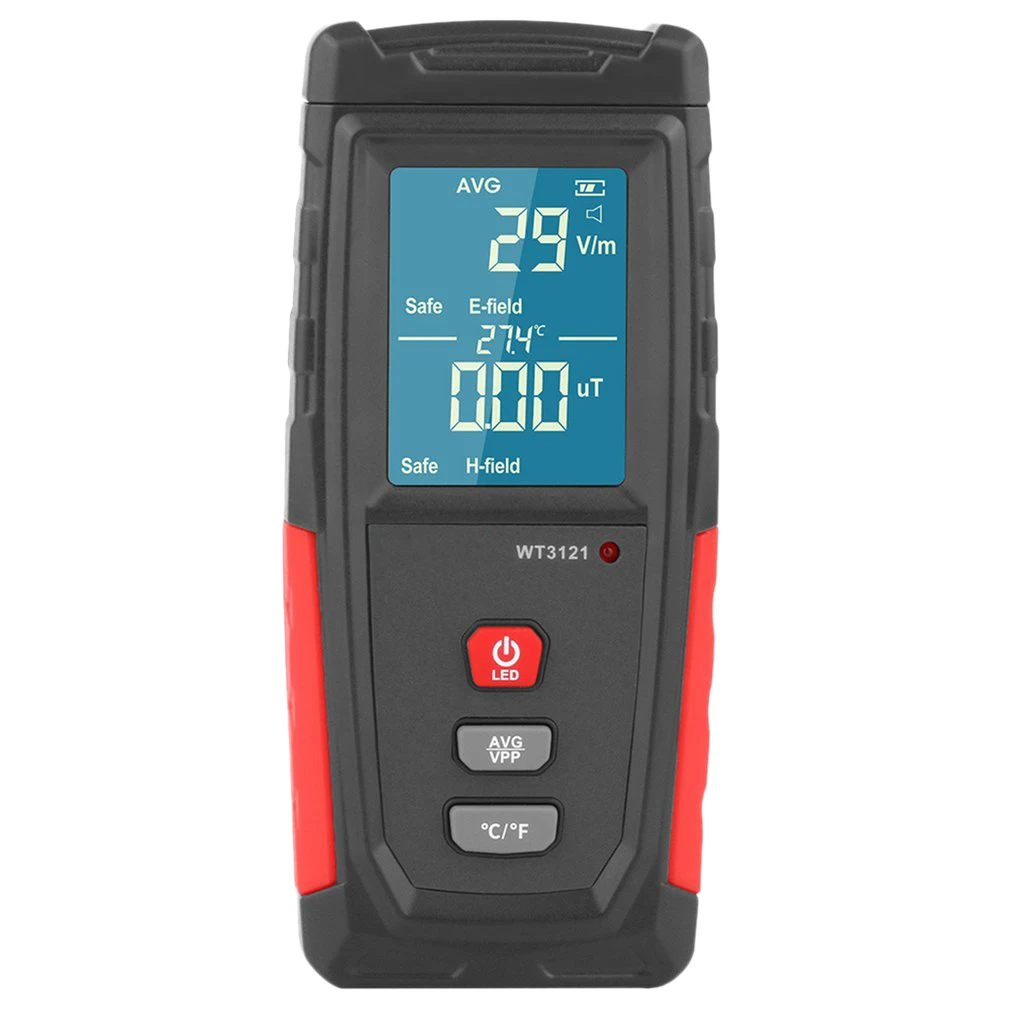 

WT3121 Handheld Digital LCD EMF Meter Electromagnetic Radiation Tester Electric Field Magnetic Field Dosimeter Detector