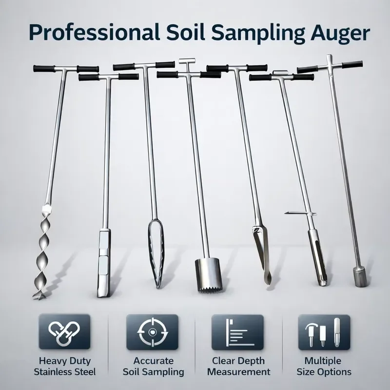 Wholesale Durable Resistant Stainless Steel Soil Probe Sampler With Depth Markings for Lawn Garden Soil Collection