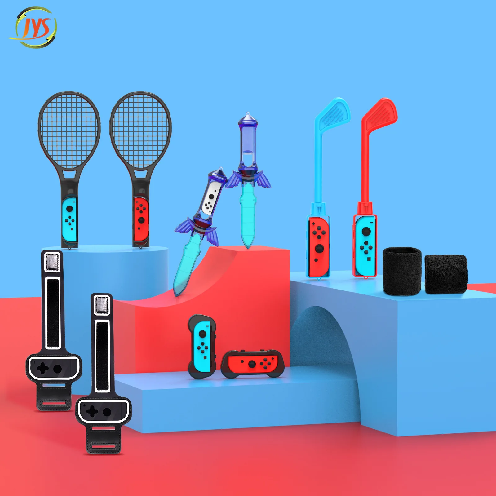 2026 12in1 Switch Sports Accessories Bundle for Switch NS Sports Accessories Kit Compatible with Switch/Switch OLED Sports Games