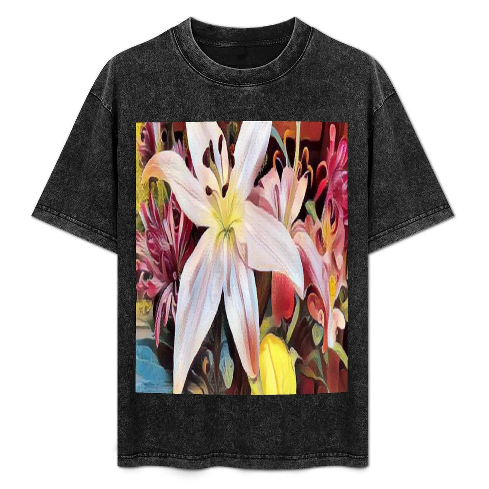 

Lilly T-Shirt anime shirt blue lock mens graphic t-shirts hip hop
