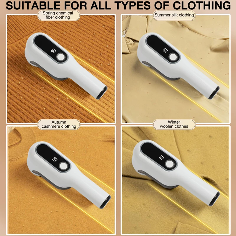 Hair Ball Trimmer Digital Display Long Battery Life Adjustment Shaving Machine Clothes Hair Remover Rechargeable Hair Remover