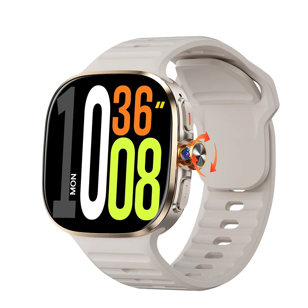 M99 Android Smart Watch Popular 5G Network 2.4''AMOLED 190°Rotating Camera Large Memory 2100 mAh WIFI GPS Google Play Smartwatch