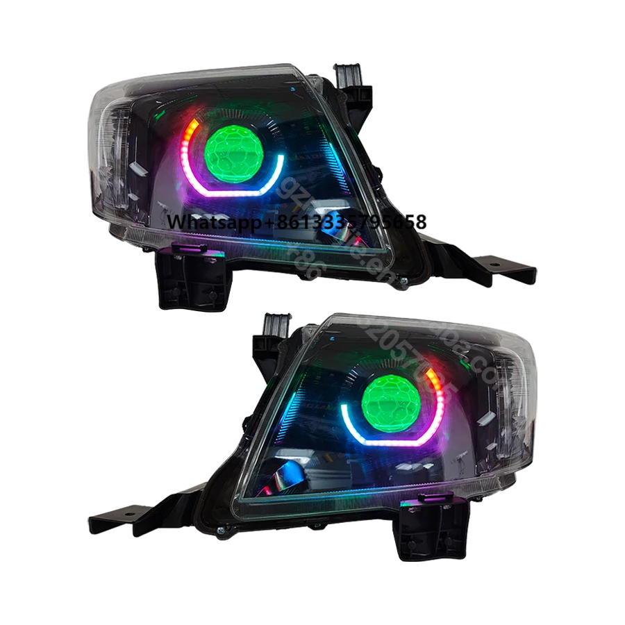 

Custom RGBW Angry Eye Vigo Headlamp Hilux Bi Led N70 Headlight for Hilux Facelift 2012-2015