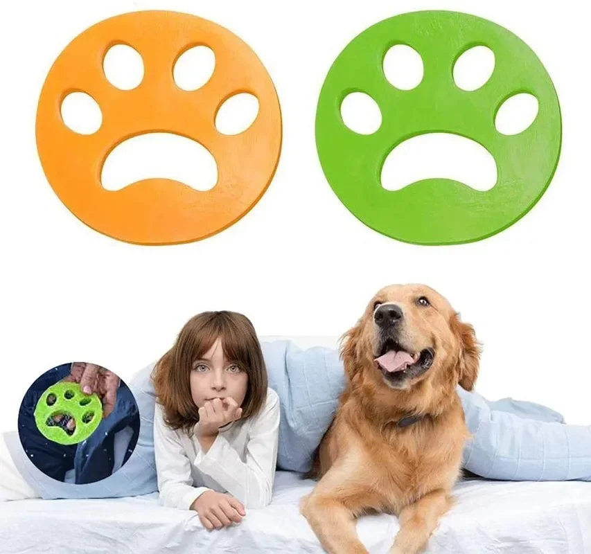 Reusable Pet Hair Brush Remover Animal Hair Catcher Brush Washing Machine Silicone Anti Plush Hair Washing Brush Cleaning Tool
