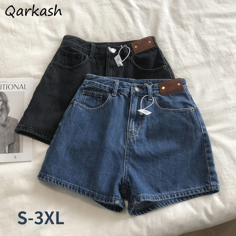 Shorts Women Denim Simple Leisure Basic All-match Classic Colleges S-3XL Femme Vintage Hot Sale Ladies Bottom Streetwear Trouser