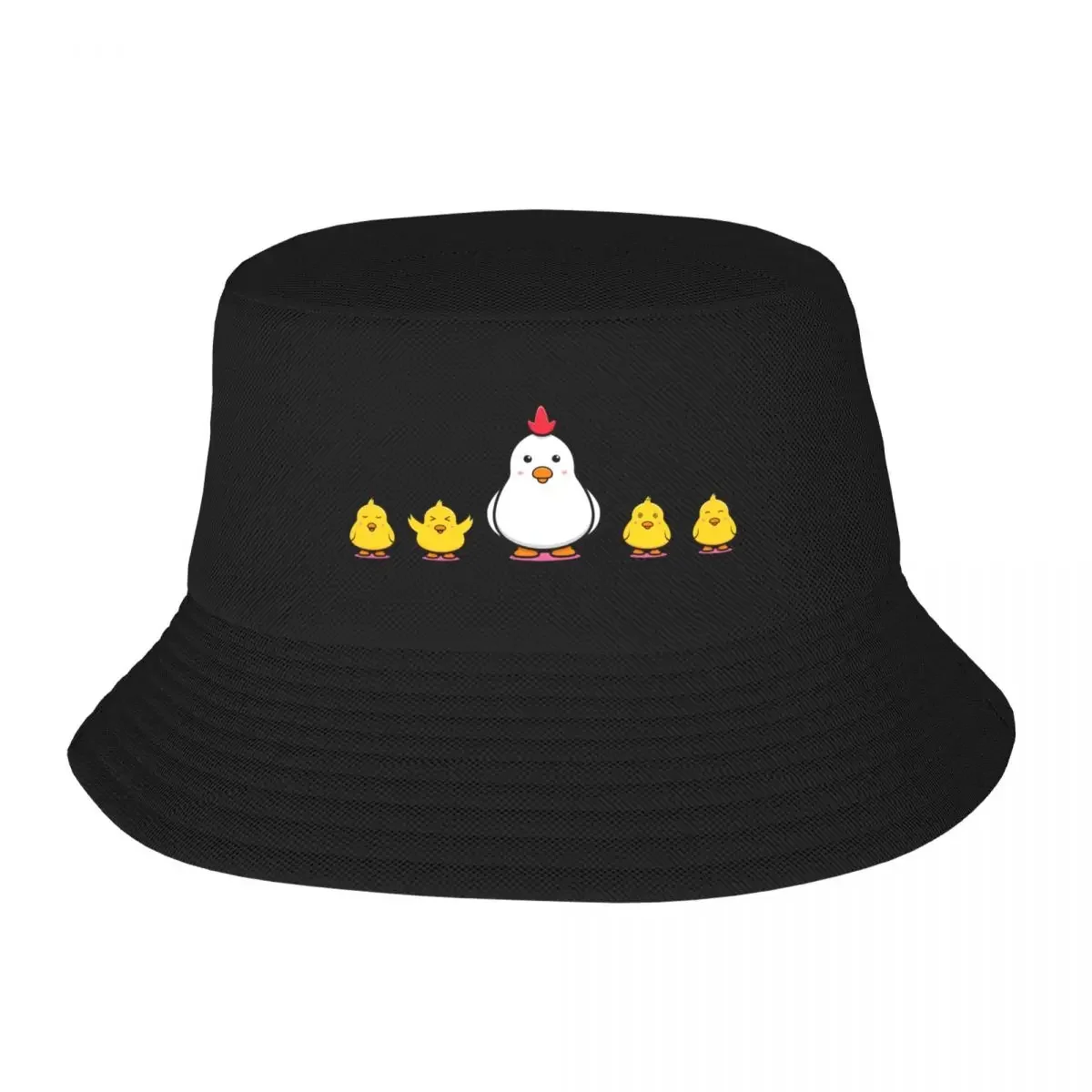 New Hen and Chicks Bucket Hat birthday Hats Sun Cap Trucker Hats Women's Hats For The Sun Men's