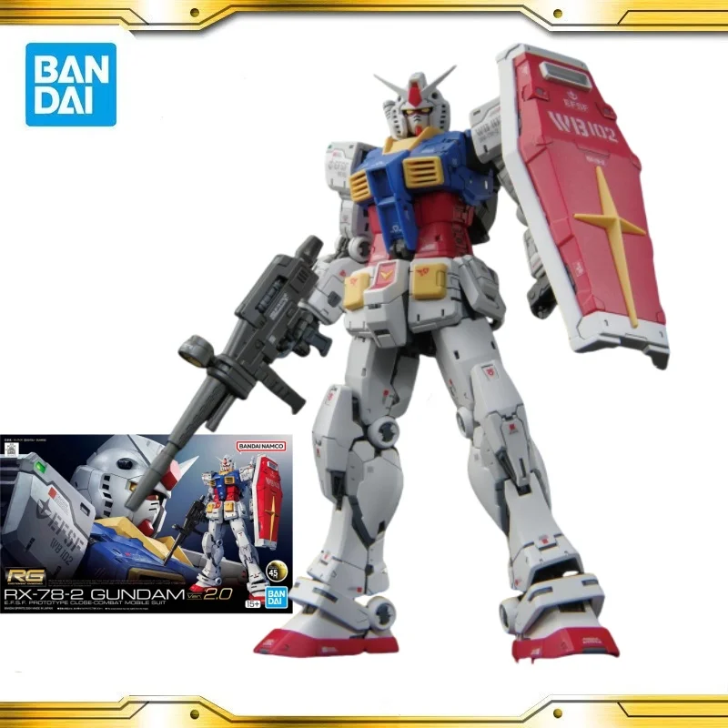 

В наличии Оригинальный Bandai GUNDAM RG RX-78-2 Yuanzu Gundam Ver. 2,0 ПВХ аниме фигурки коллекционные фигурки модель игрушки подарок