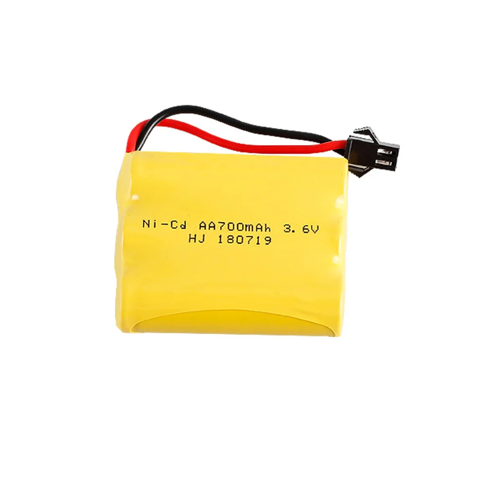 5PCS 3.6V 700 mah AA NI-CD M Batterij voor RC Elektrische speelgoed auto schip robot 3.6V 700 mah hoge kwaliteit NICD speelgoed Batterij SM PLUG