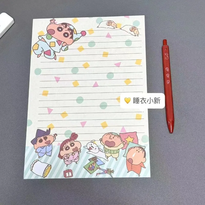 Crayon Shin-chan Cartoon B5 Taccuini memo Anime 30 pagine Anime Studente Notebook Carta da lettere Carte per appunti per bambini Blocco note di cancelleria