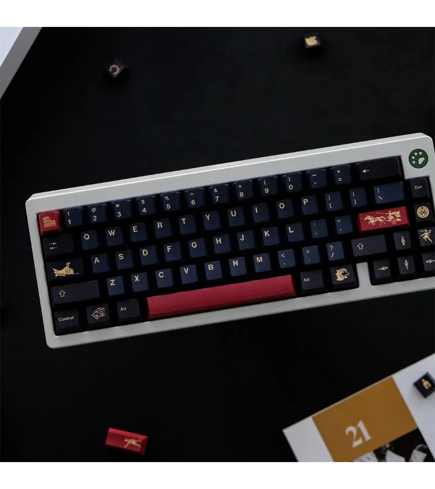 Original highly sublimated mechanical keyboard keycaps GMK Roman keycaps 129 keys PBT