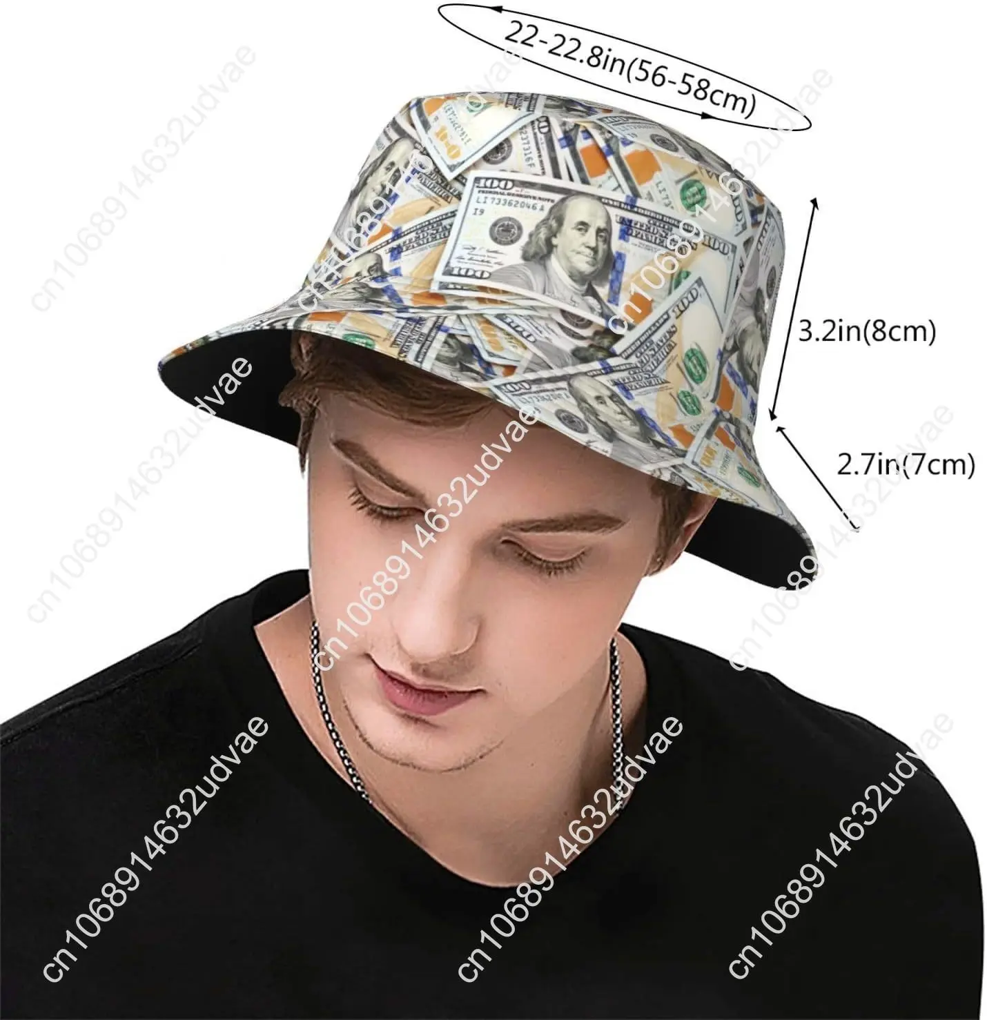 Funny Bucket Hat, Fisherman Cap, Unisex Sun Hat for Beach, Outdoor Travel