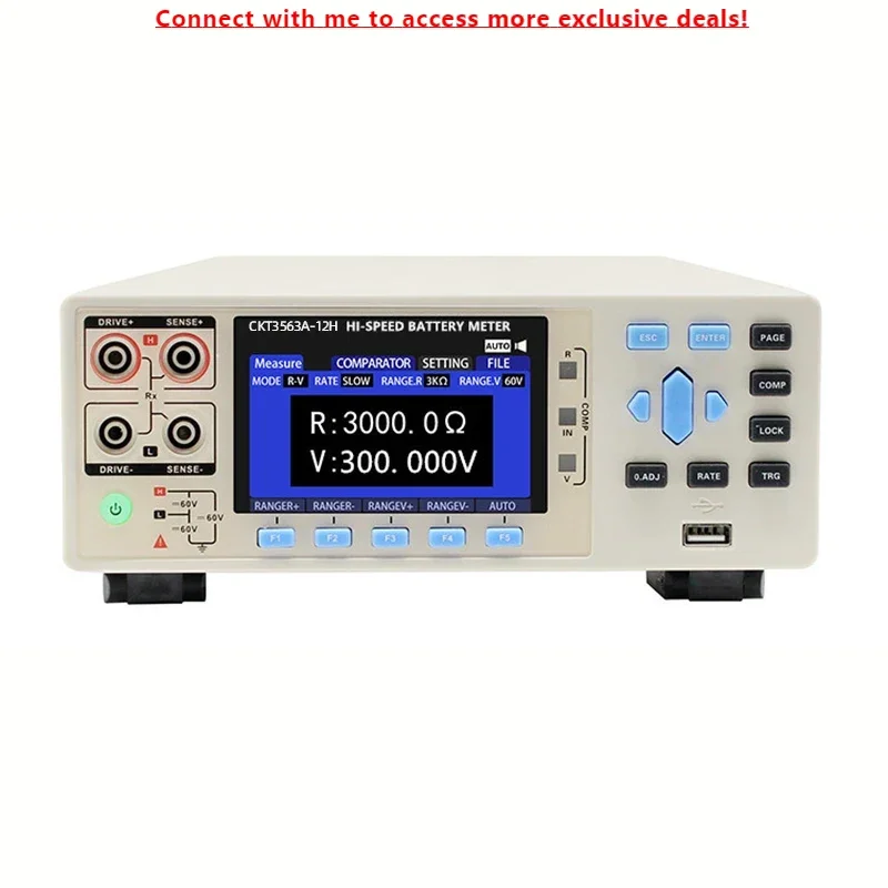 

Chuangkai CKT3563A-12HD/HM 12 Channels Battery Tester Resistance 3KΩ Voltage 300V DC LCD TFT Display