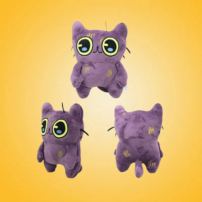 

Tostada Plush Game Merch Big Eye Gray Cat Soft Stuffed Doll Cute Plush Toy Gift Collection Christmas