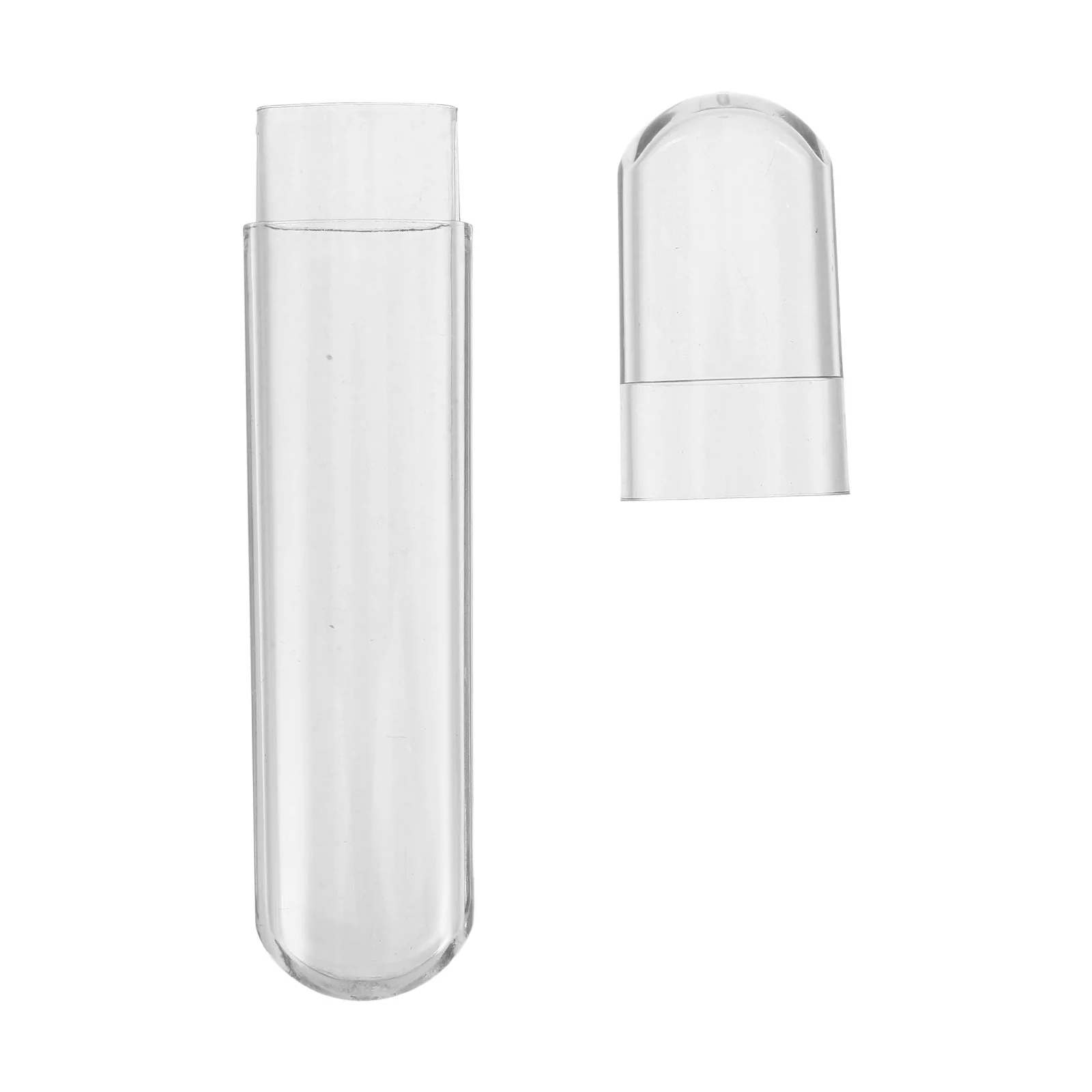 Estuche para pinzas para extensiones de pestañas, tubos de almacenamiento de plástico transparente, caja organizadora de viaje, soporte para tubos pequeños, contenedores para viales