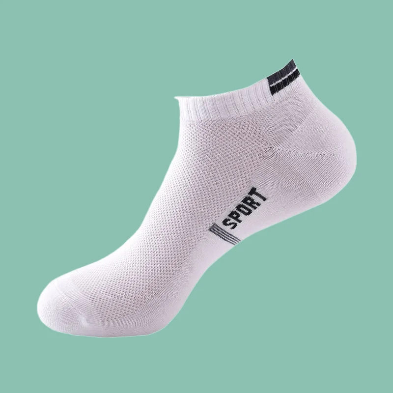 5/10 Pairs High Quality Casual Short Socks Deodorant Sweat-Absorbent Spring and Summer Boat Socks Men Sports Short Cotton Socks