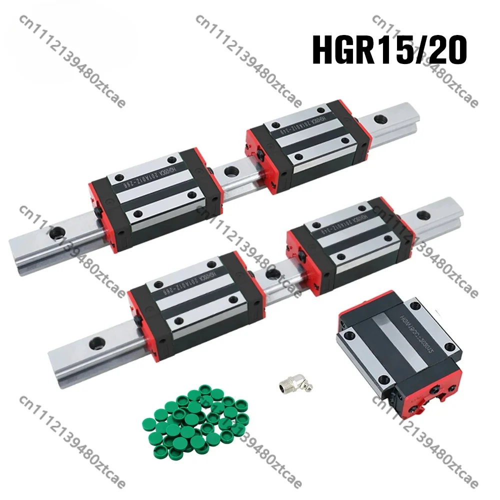 HGR15 HGR20 Square Linear Guide Rail Kit 15mm 20mm With HGH15CA HGW15CC HGH20CA HGW20CC Sliding Blocks