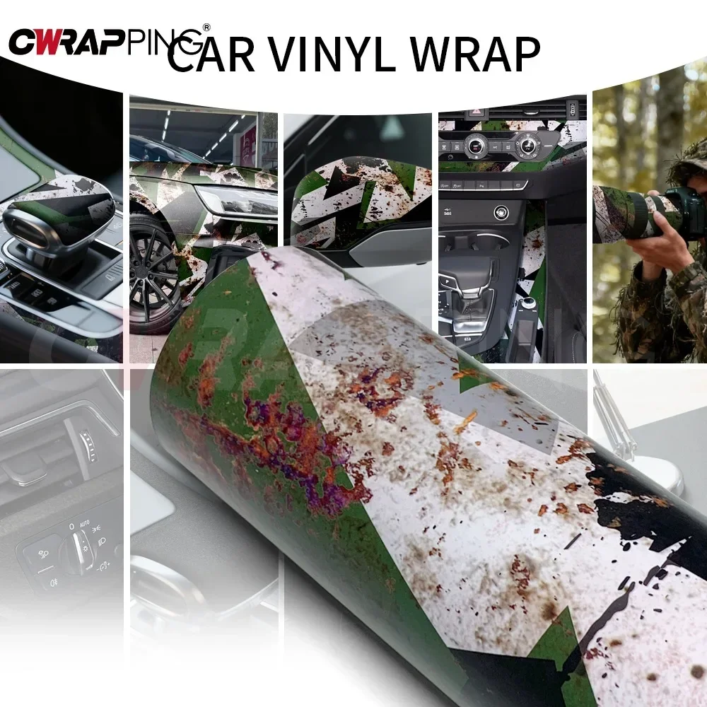 Vinyl Wrap for Car Wrap Full Body Covering Anti-Scratch Vehicle Decoration Self-Adhesive Motorcycle Helmets DIY Film Wrapping